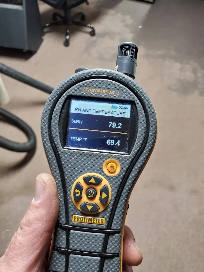 Moisture meter humidity assessment for Mold Remediation & Removal in Johnson Lane